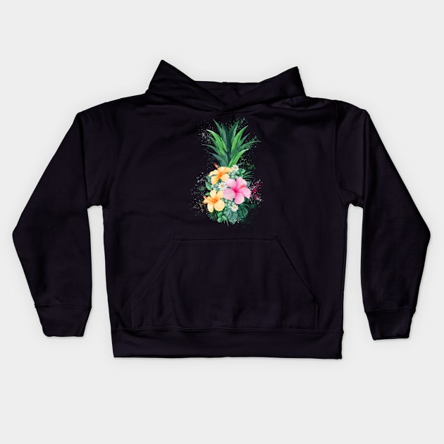 Pineapple Flower Shirt Pineapple Shirt Pineapple Gifts Pineapple Lover Aloha Beaches Hawaii Party Pineapple Tee Kids Hoodie by Dianeursusla Clothes